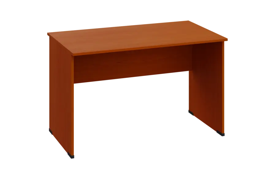 EPL 17 - 12 stůl kancelářský, dřevěná podnož, deska 18 mm, široký 1200 mm, třešeň šumavská